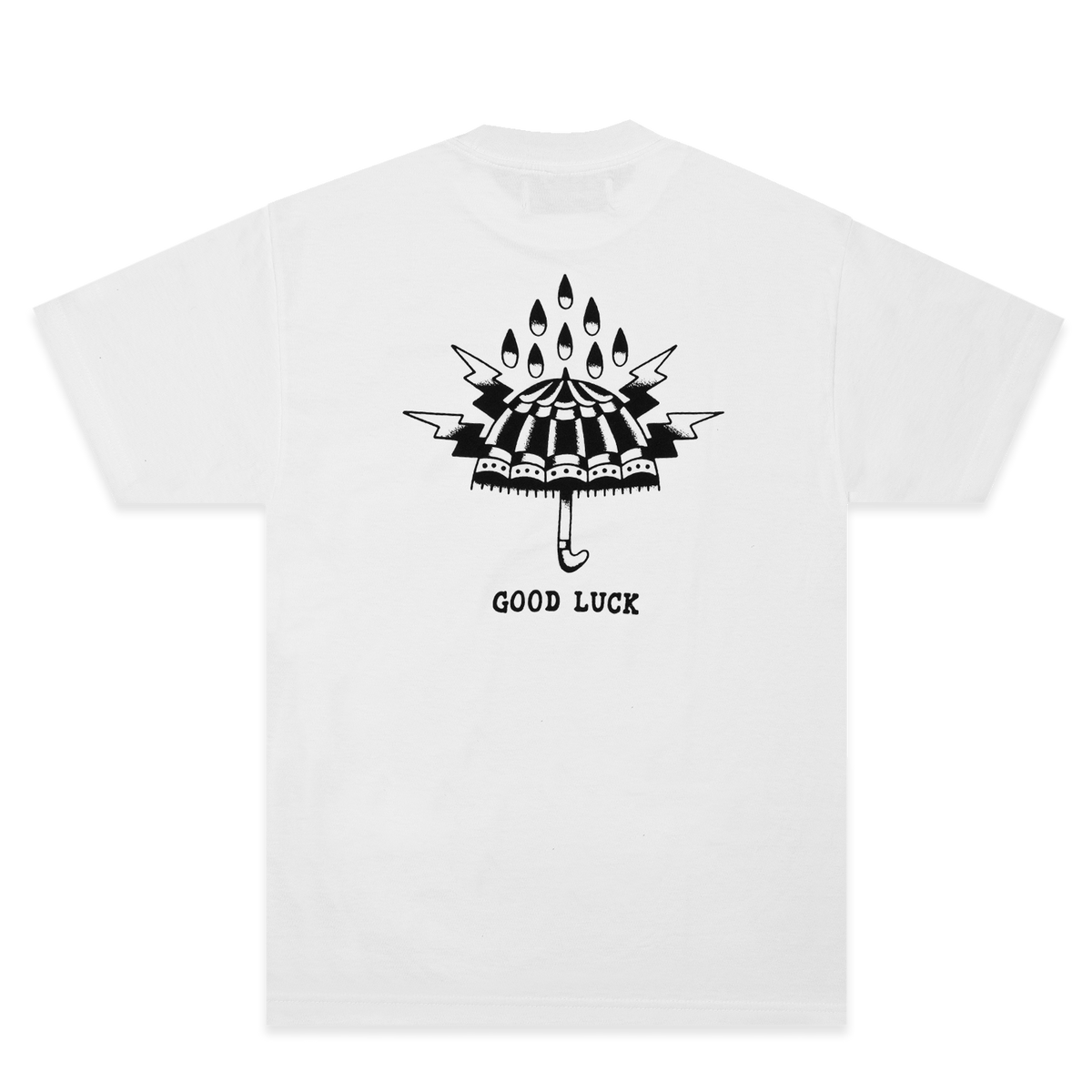 GOOD LUCK TEE in WHITE